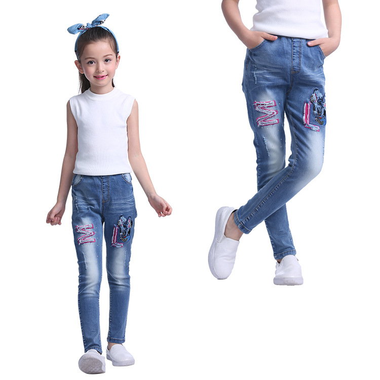 Pull-on slim jeans